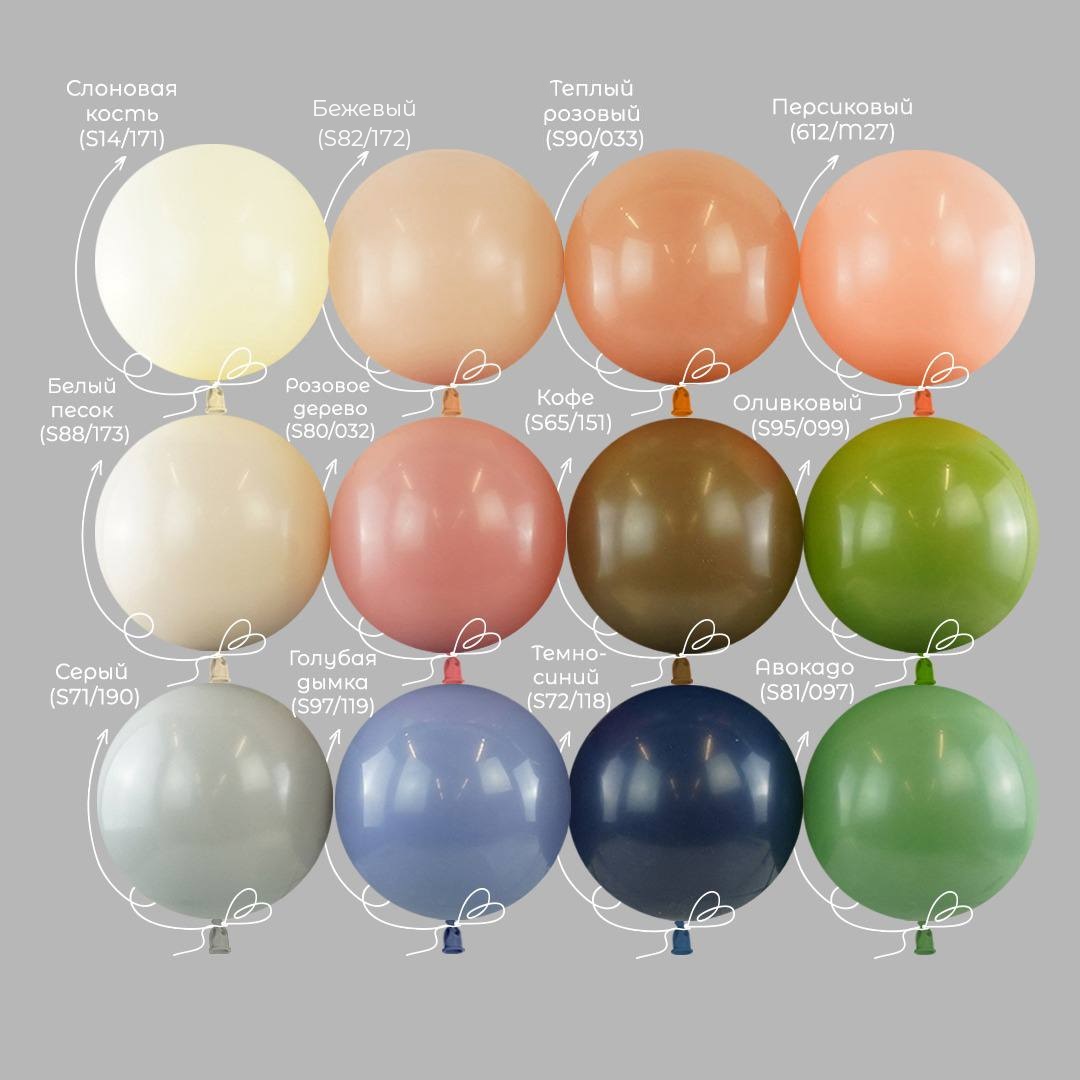 Шар (2''/5 см) ШДМ, Бежевый, пастель ретро, 100 шт.