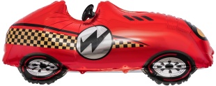 Шар (43''/109 см) Фигура, Гоночная машина, Формула 1, Красный, 1 шт. в уп.