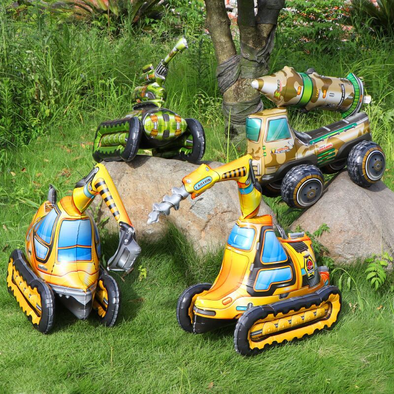 Шар (28''/71 см) Фигура 3D, Танк, 1 шт. в уп.