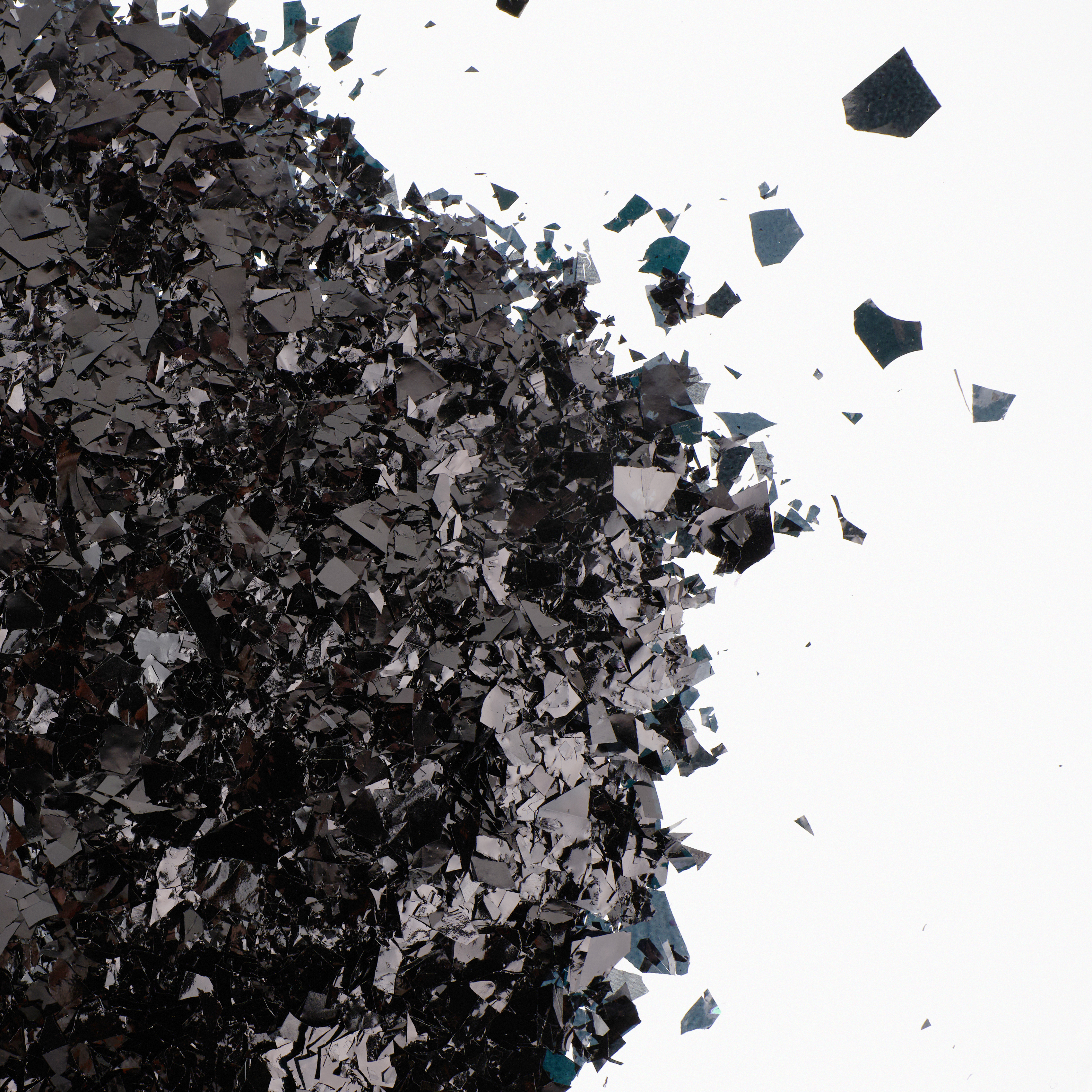 Конфетти дробленые Черный, Металлик, 20 г.