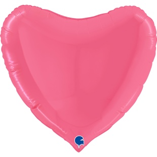 Шар (36''/91 см) Сердце, Бабл-гам, 1 шт. в уп.