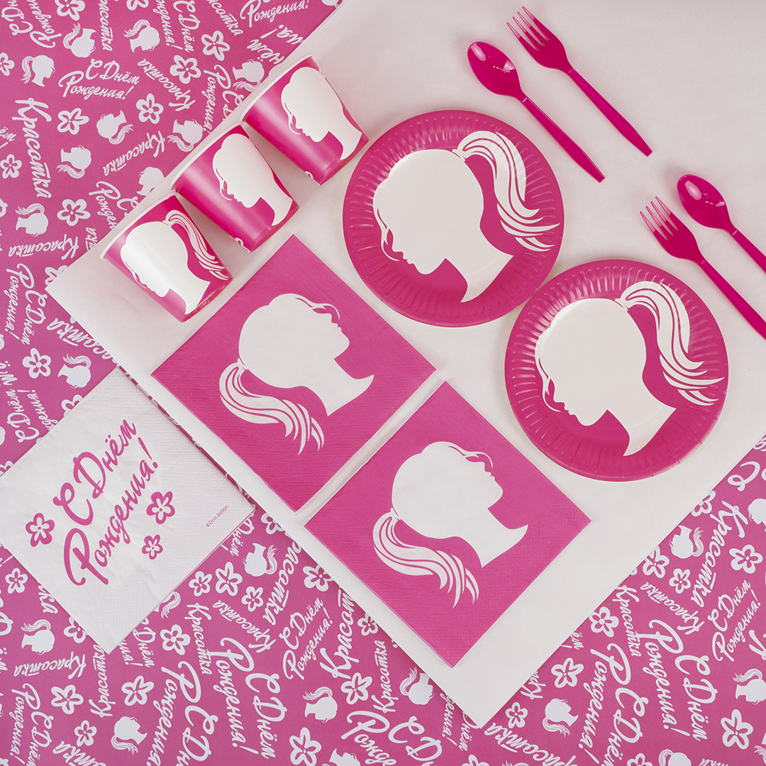 Вилки, Ярко-розовый, 15 см, 10 шт. в упак. 