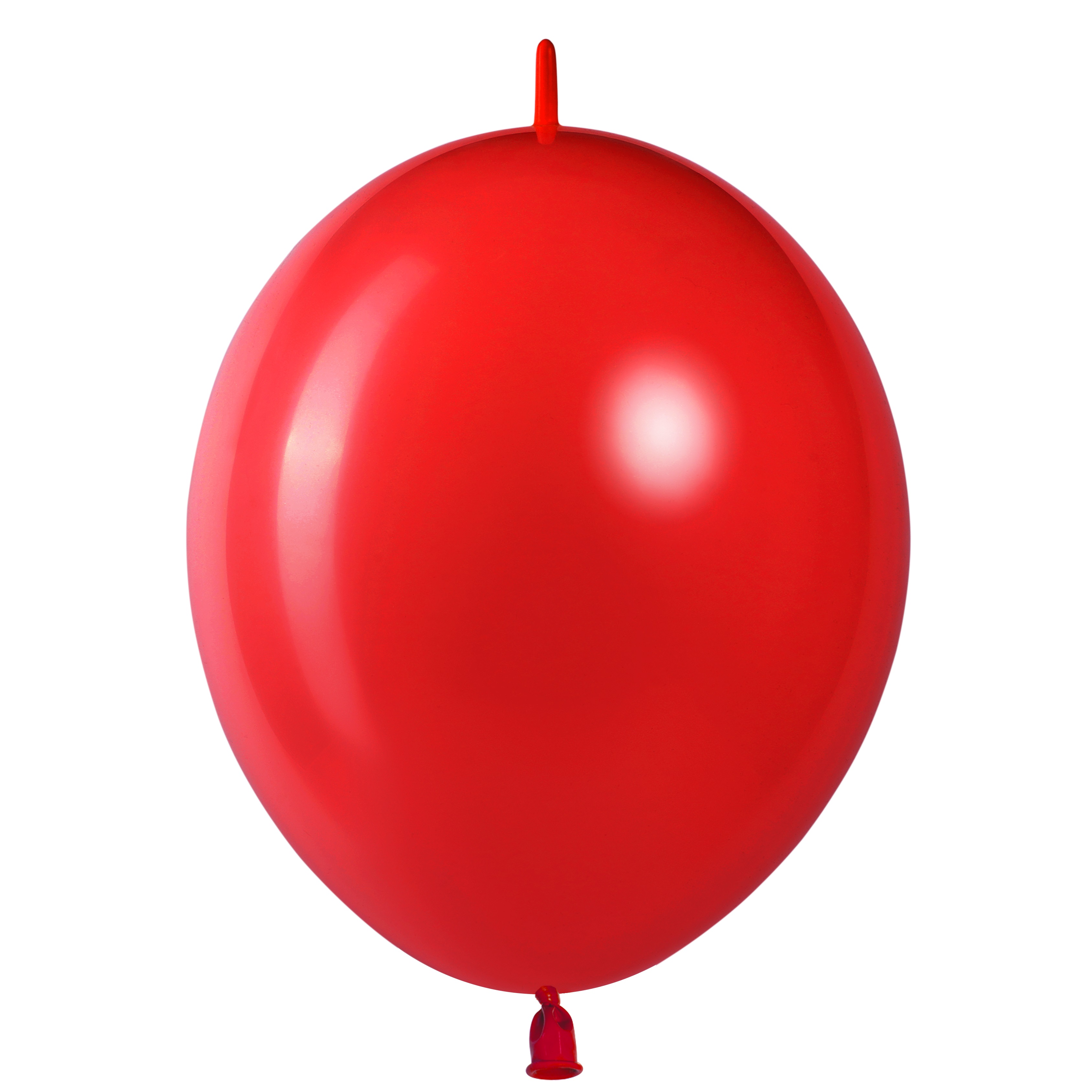 Шар (12''/30 см) Линколун, Красный, пастель, 50 шт.