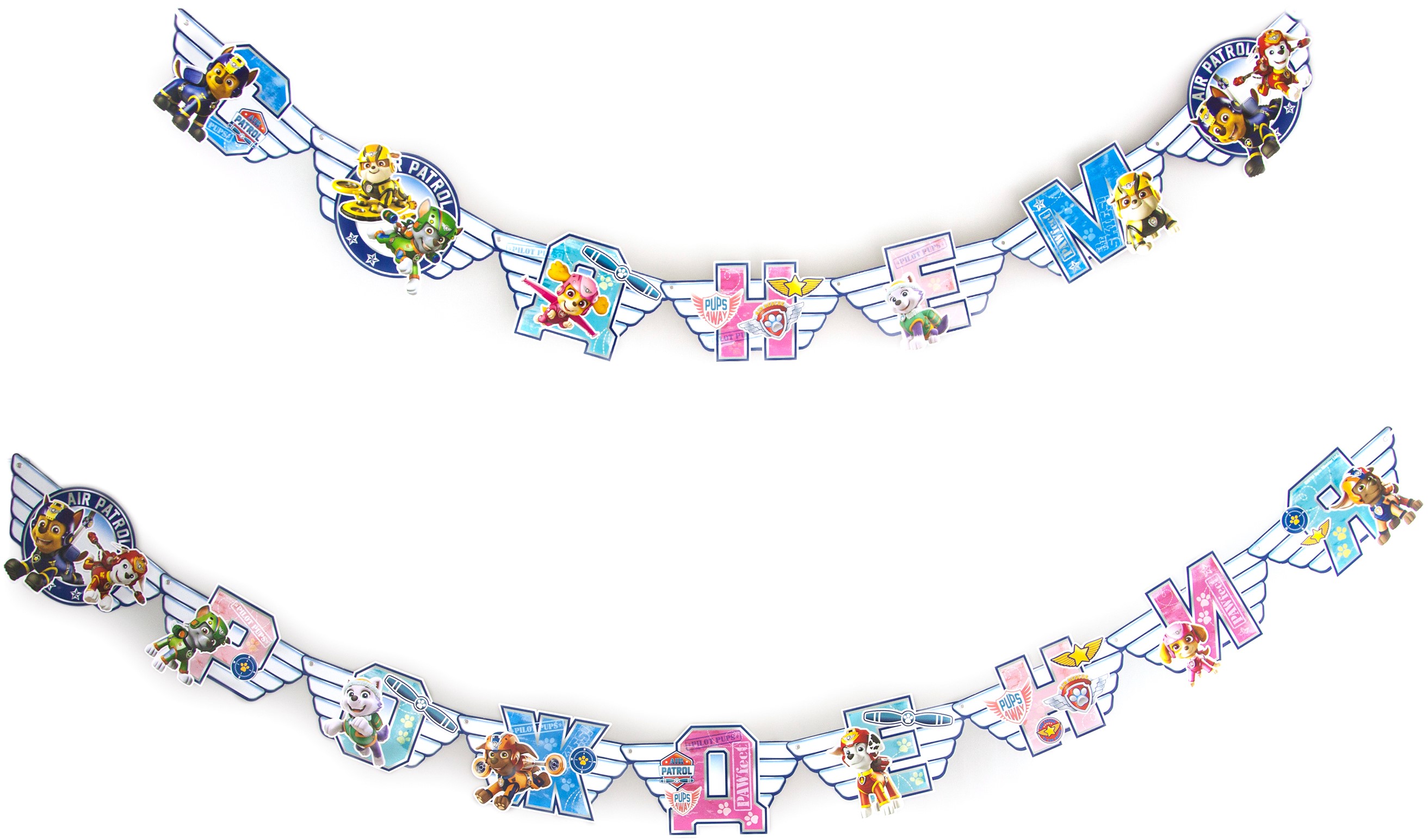 Гирлянда Щенячий Патруль, С Днем Рождения!, 270 см, 1 упак.