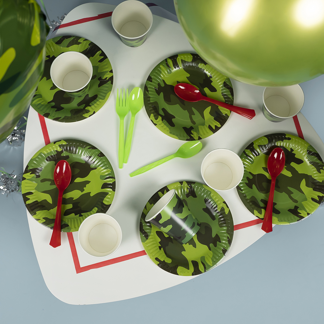 Ложки, Зеленый, 15 см, 10 шт. в упак. 