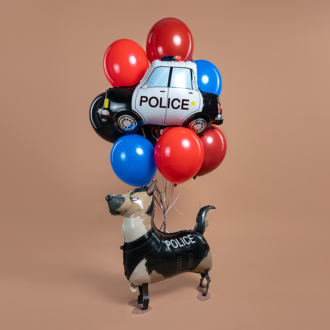 Шар (31''/79 см) Фигура, Полицейская машина, 1 шт. в уп.