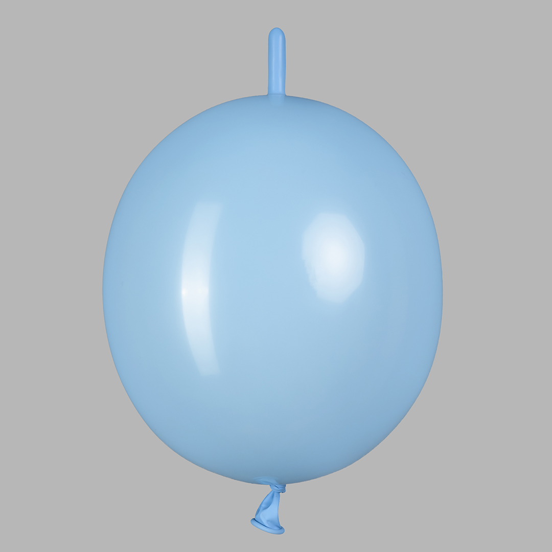 Шар (12''/30 см) Линколун, Голубой, пастель, 50 шт.