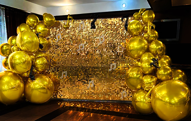 Шар 3D (32''/81 см) Сфера, Золото, 1 шт. в уп.