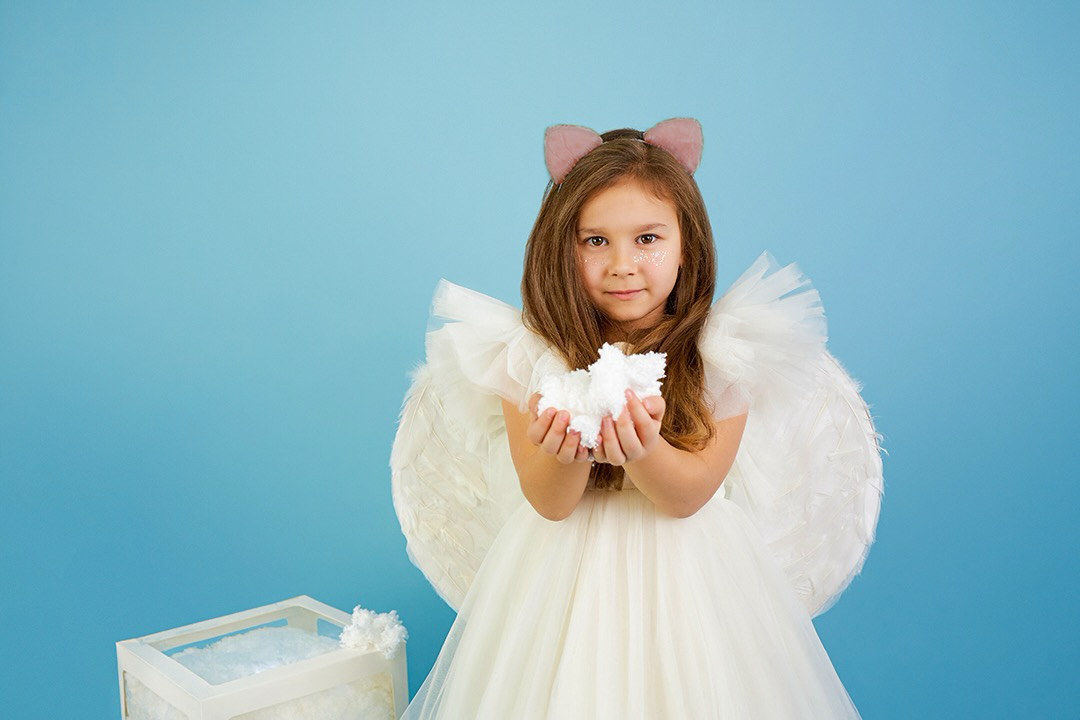 Ободок, Пушистые ушки - фурри, Розовый, 1 шт. 