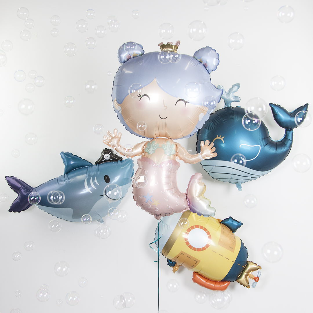 Шар (33''/84 см) Фигура, Принцесса Русалочка, 1 шт. в уп.