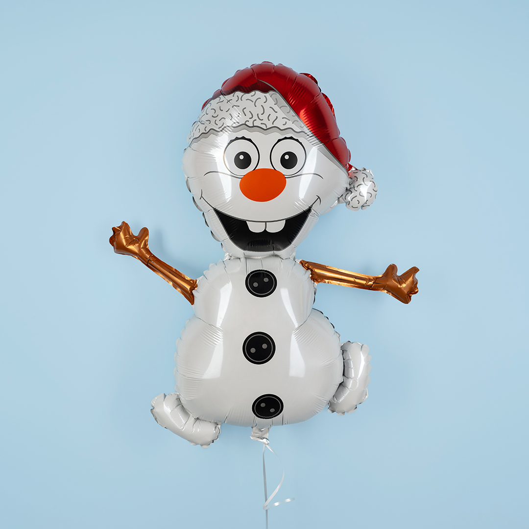 Шар (32''/81 см) Фигура, Снеговик, 1 шт.