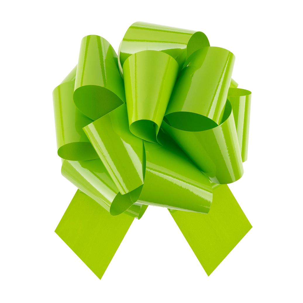 Бант Шар, Салатовый, Лаковый, 21 см, 1 шт. в упак. 