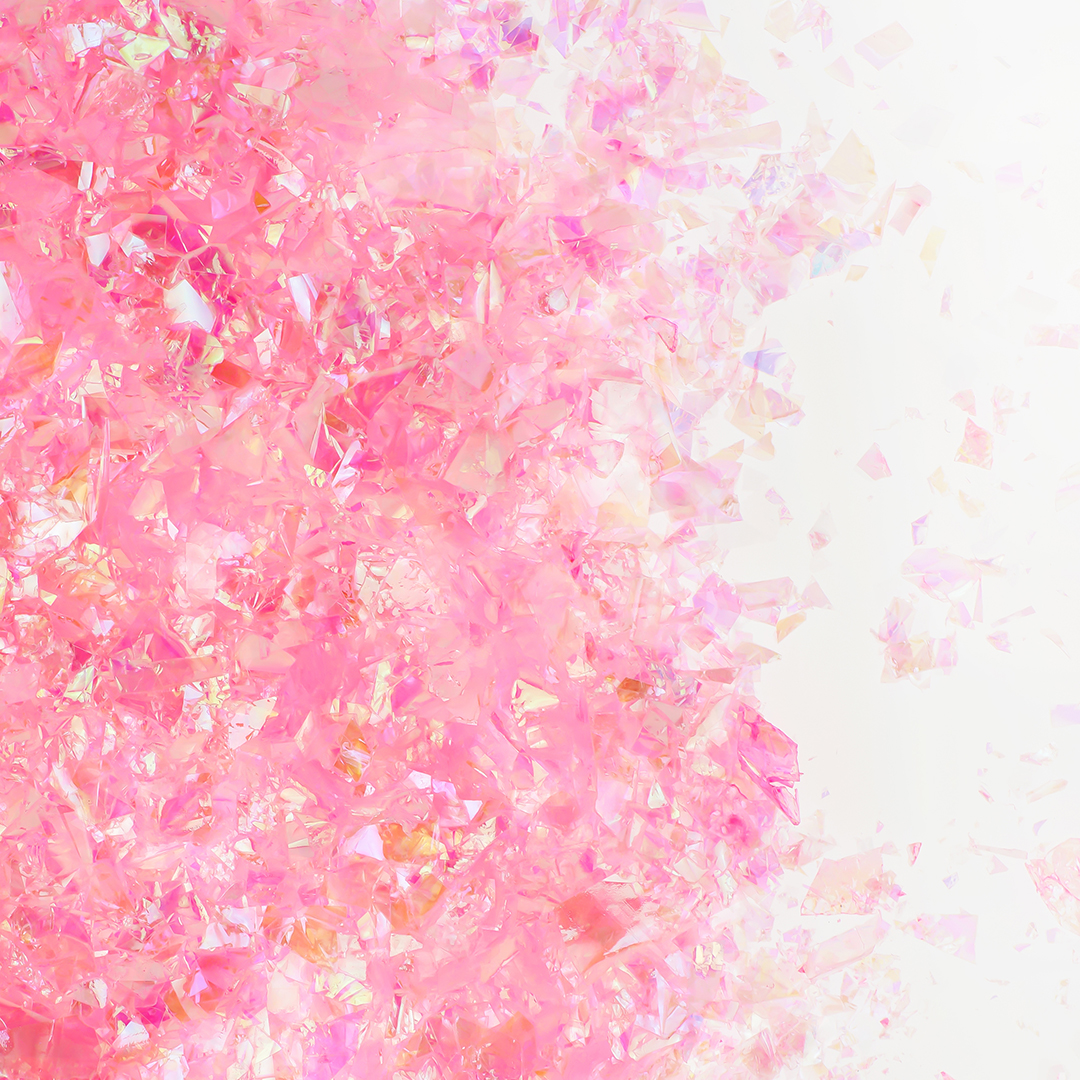 Конфетти дробленые Розовый, Хамелеон, 20 г.