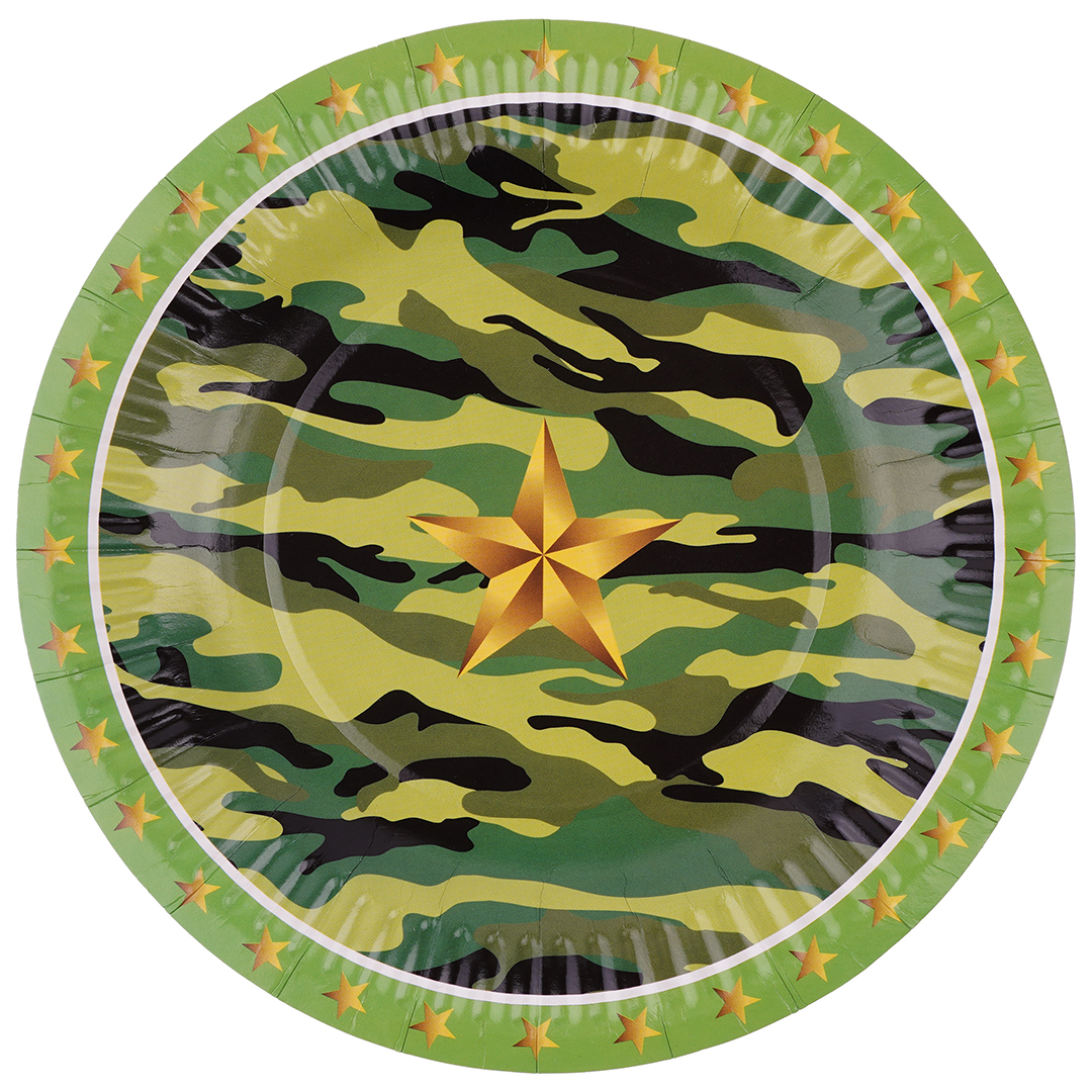 Тарелки (7''/18 см) Звездный Камуфляж, 6 шт.