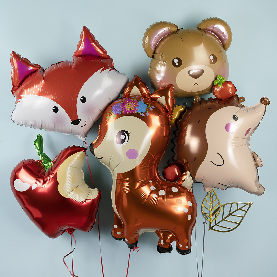 Шар (26''/66 см) Фигура, Ежик, 1 шт.