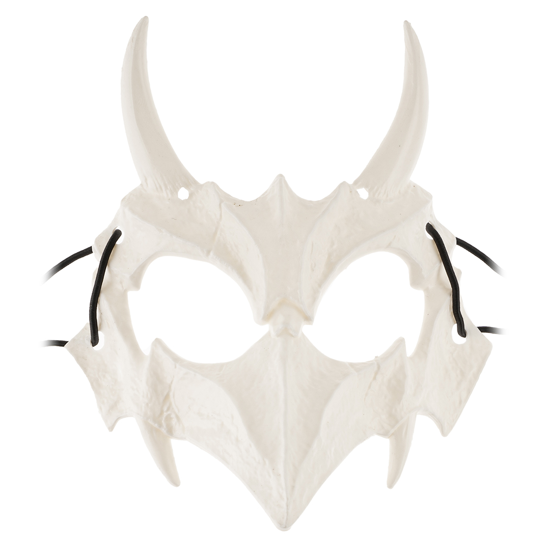 Карнавальная маска, Костяной демон, Белый, 18*20 см, 1 шт. 