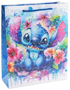 Пакет подарочный, 210гр, Любимый монстрик, Дизайн №1, Голография, 23*18*8 см, 1 шт.