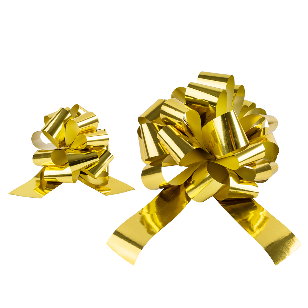 Бант Шар, Золото, Металлик, 36 см, 1 шт. в упак. 