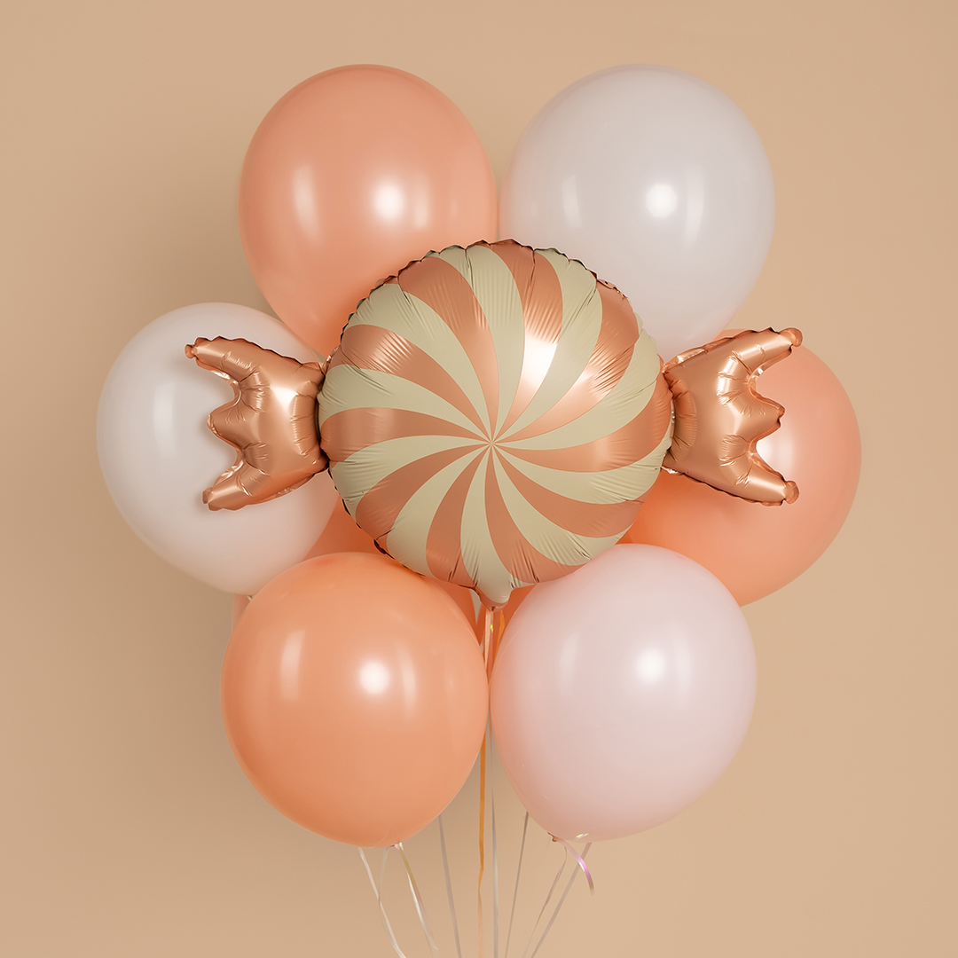 Шар (27''/69 см) Фигура, Конфета, Розовый, Сатин, 1 шт.