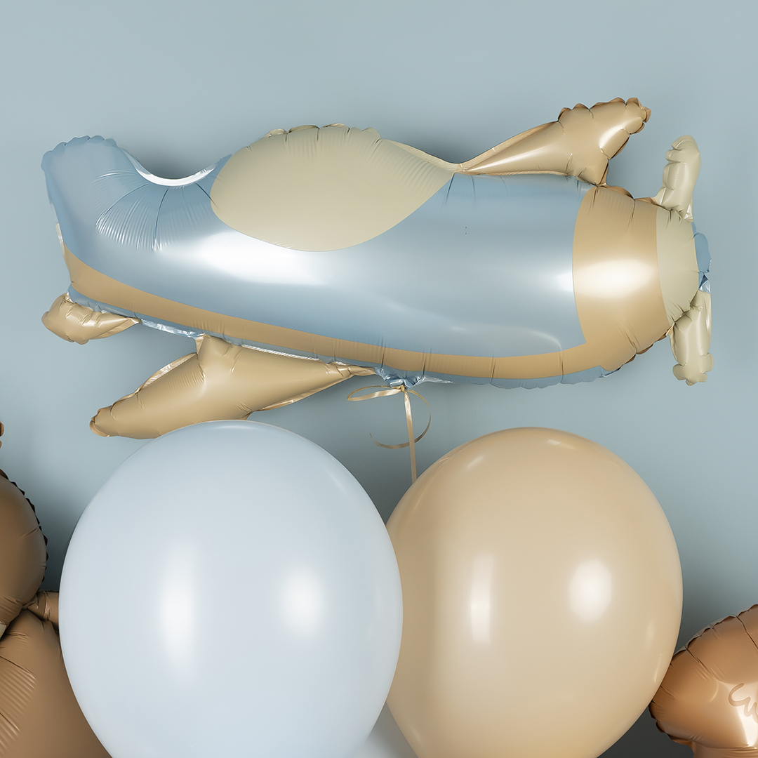 Шар (31''/79 см) Фигура, Самолет, Сатин, 1 шт. в уп.