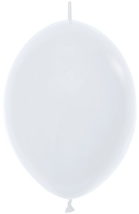 Шар (12''/30 см) Линколун, Белый (005), пастель, 50 шт.