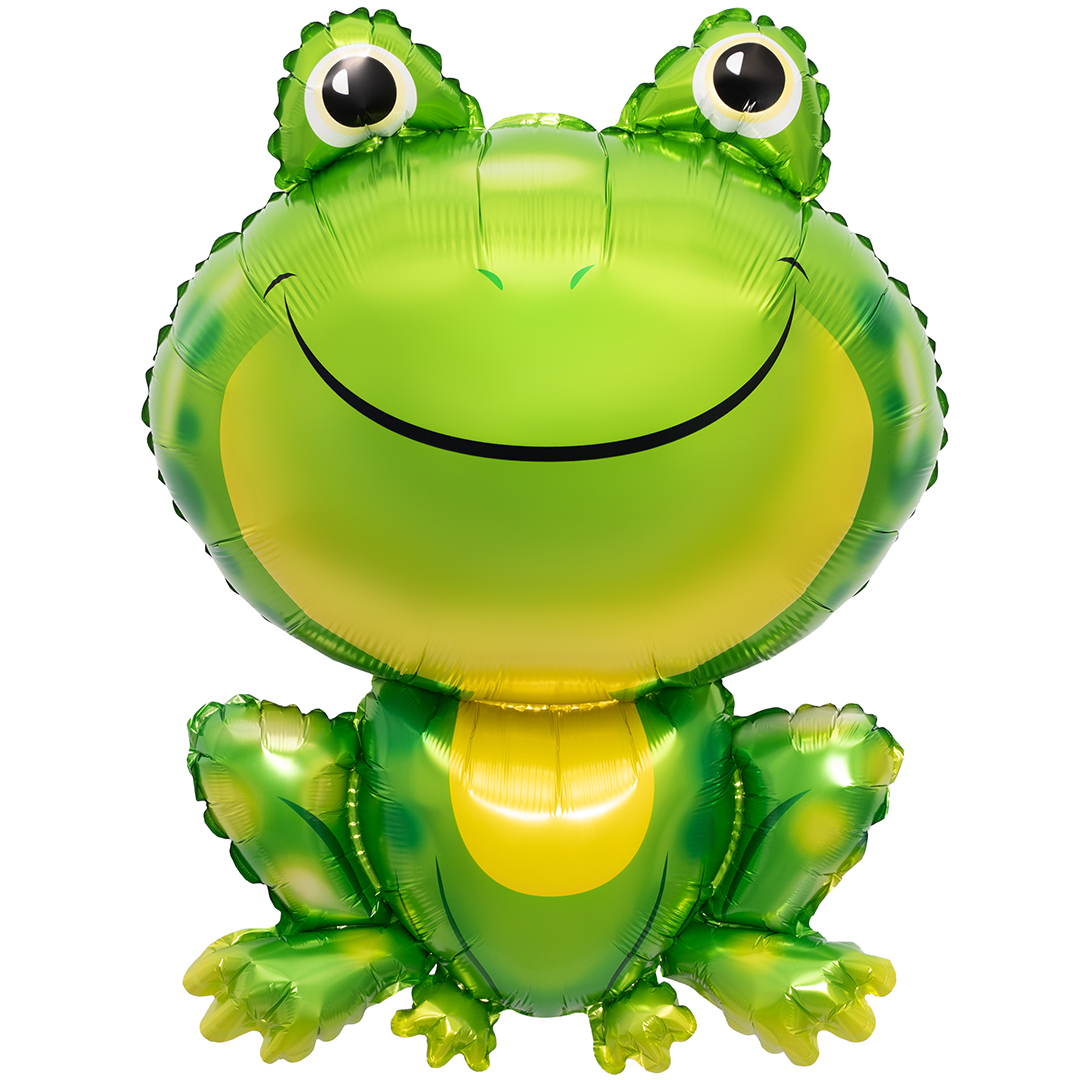 Шар (33''/84 см) Фигура, Лягушка, Зеленый, 1 шт.