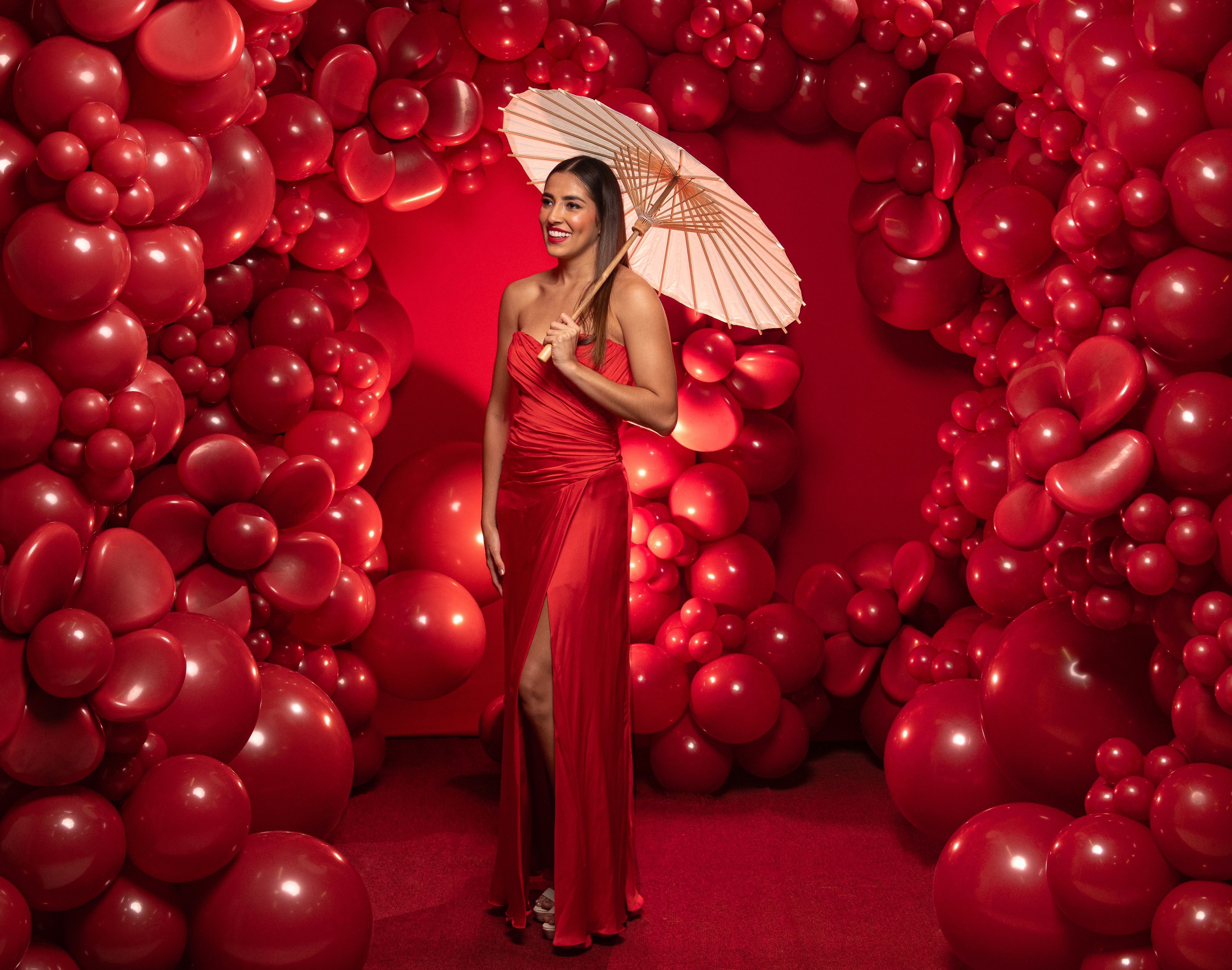 Шар (18''/46 см), Королевский красный (016), пастель, 25 шт.