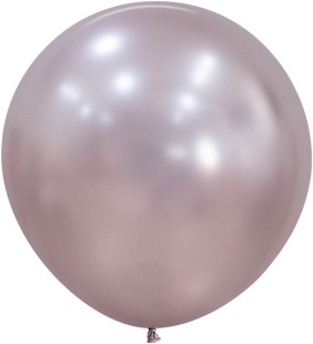 Шар (24''/61 см), Розовый цветок (809), шелк, 3 шт.