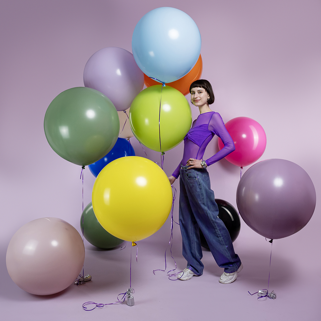 Шар (24''/61 см), Желтый, пастель, 3 шт.