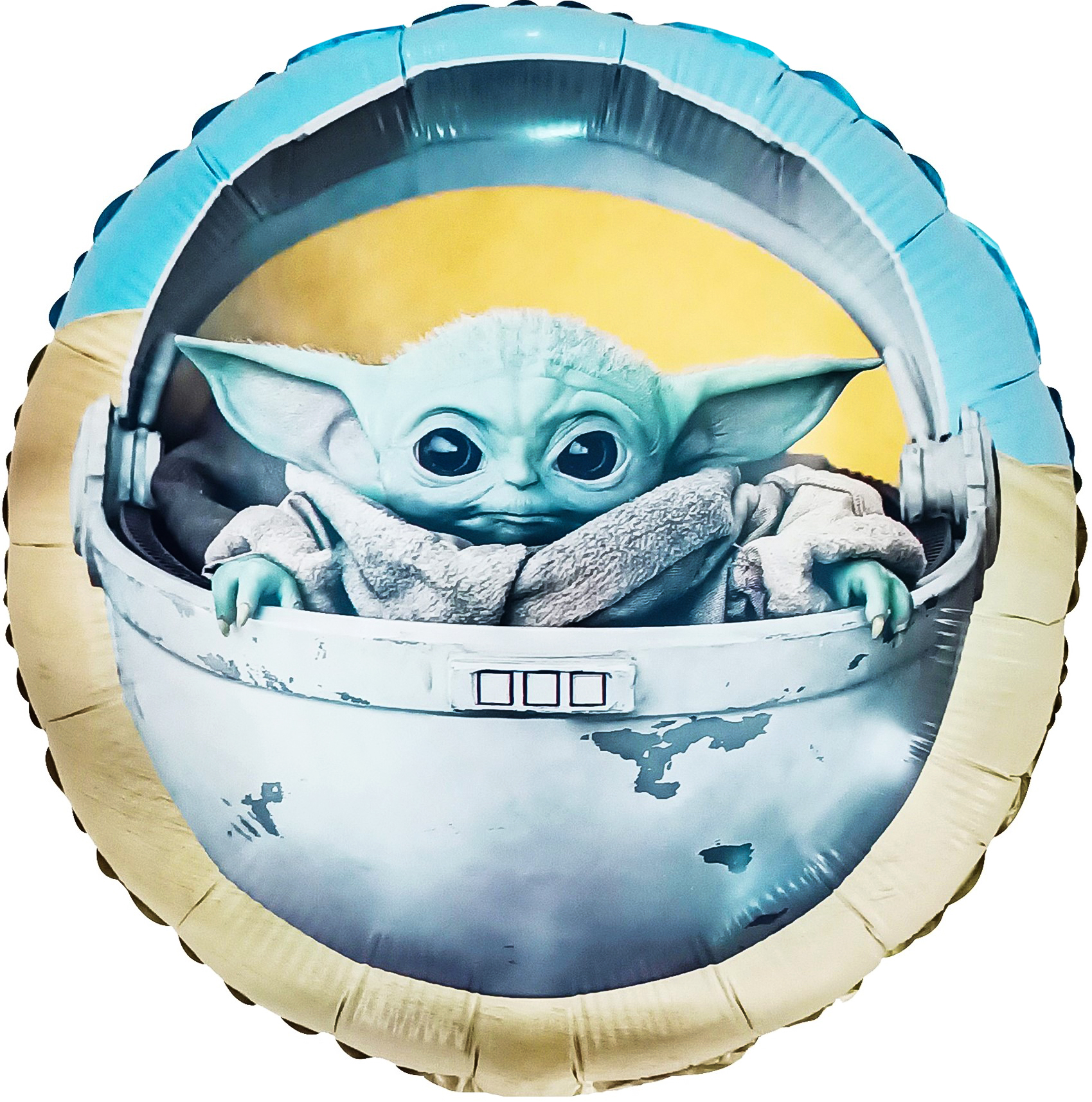 Шар (18''/46 см) Круг, Малыш Инопланетянин, 1 шт. в уп.