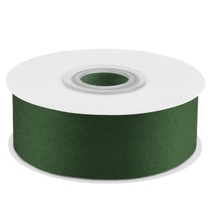 Лента атласная (2,5 см*22,85 м) Темно-зеленый, 1 шт.