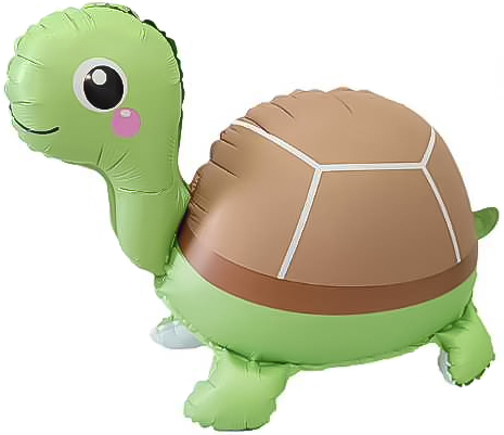 Шар (28''/71 см) Фигура 3D, Черепашка, 1 шт.