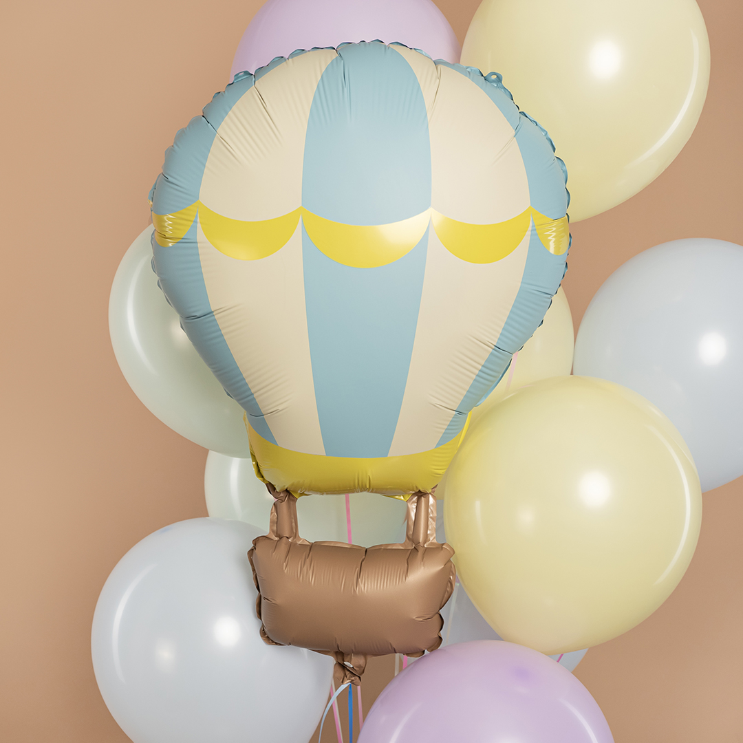 Шар (34''/86 см) Фигура, Воздушный шар, Голубой, Сатин, 1 шт.