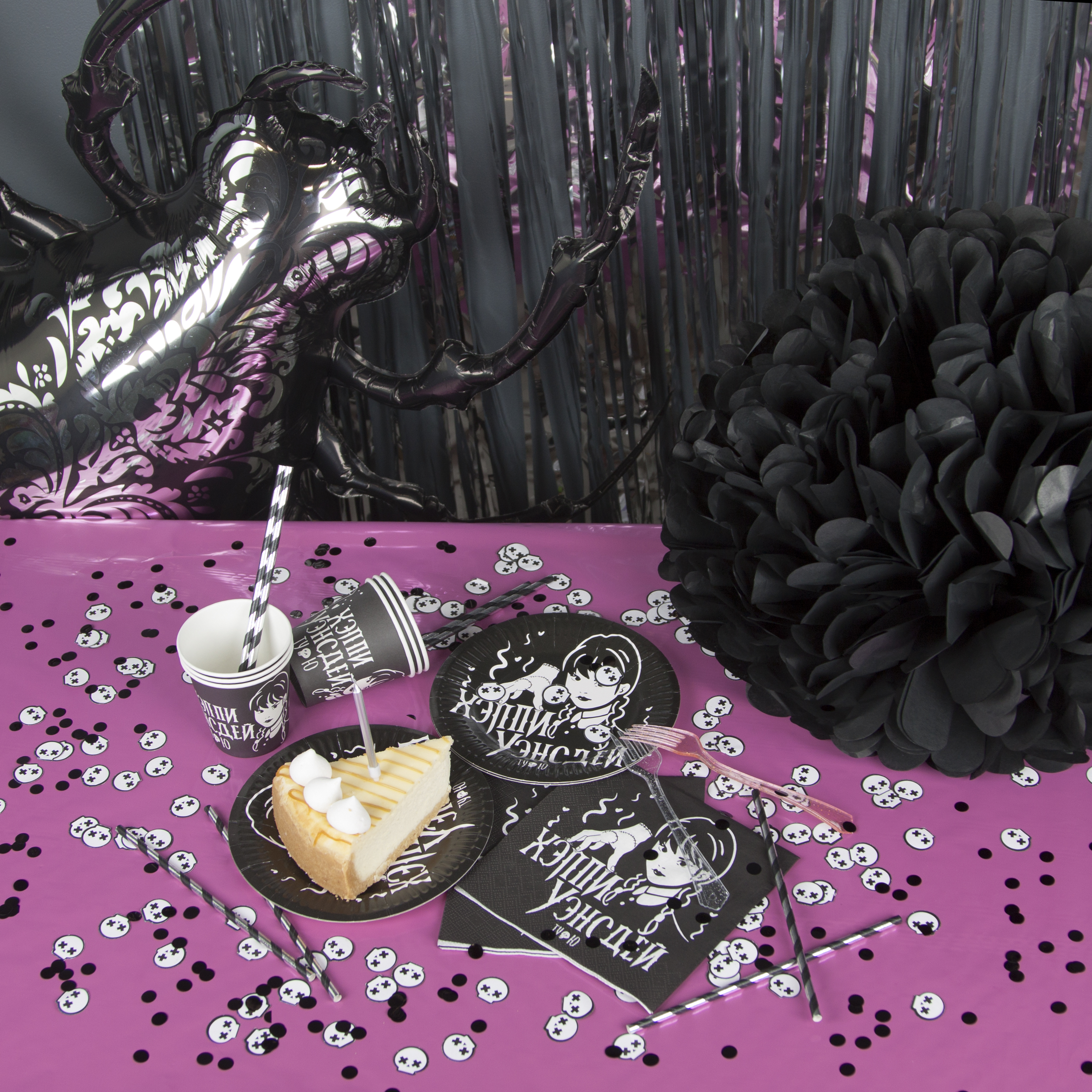 Сервировочные салфетки, Мрачная стори, Черный, 33*33 см, 20 шт.