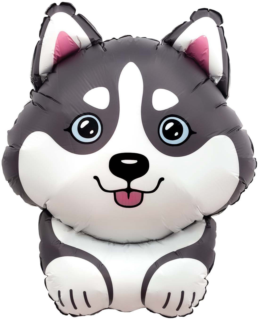 Шар (32''/81 см) Фигура, Хаски, 1 шт. в уп.