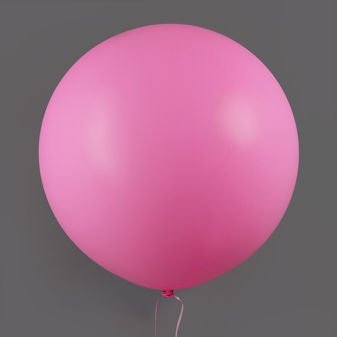 Шар (36''/91 см), Розовый, пастель, 3 шт.