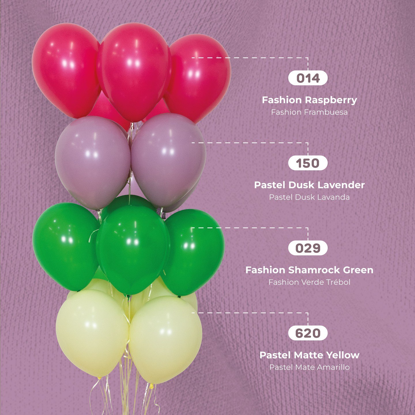 Шар (12''/30 см), Зеленый клевер (029), пастель, 12 шт.