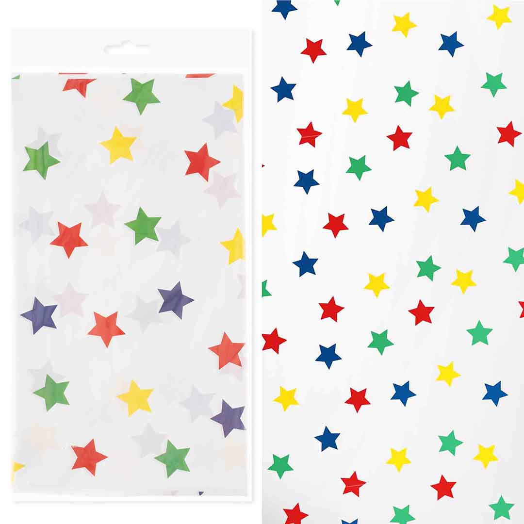 Скатерть одноразовая, Звездочки, 120*180 см, 1 шт.