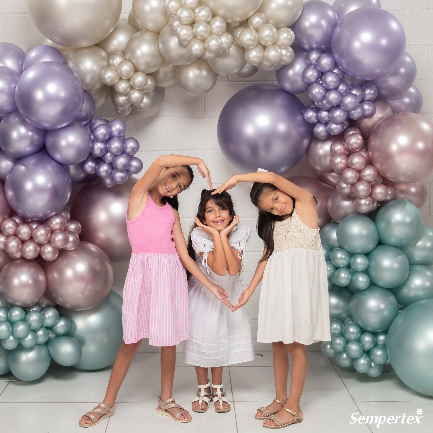 Шар (24''/61 см), Кремовый жемчуг  (873), шелк, 3 шт.