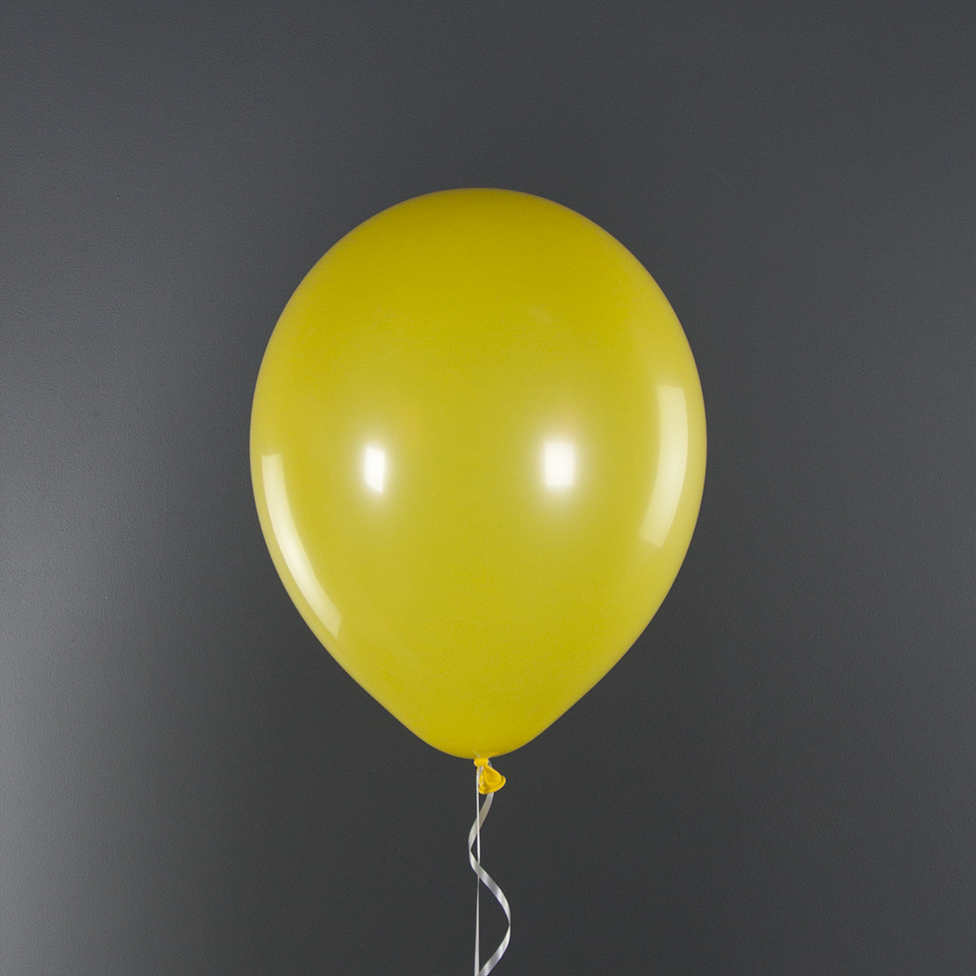 Шар (12''/30 см), Желтый, пастель, 100 шт.