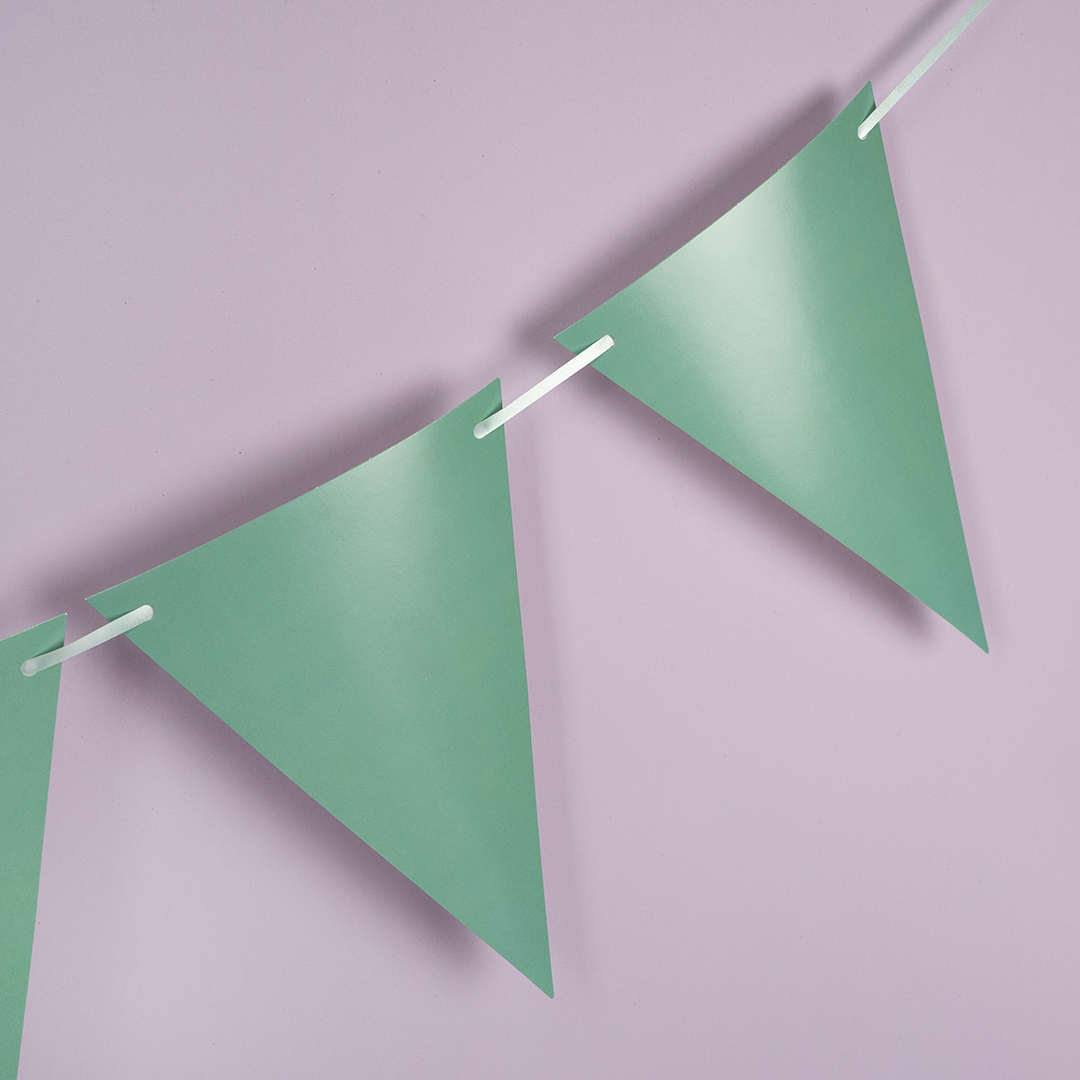 Гирлянда Флажки, Тиффани, 13*19 см*10 шт, 1 упак.