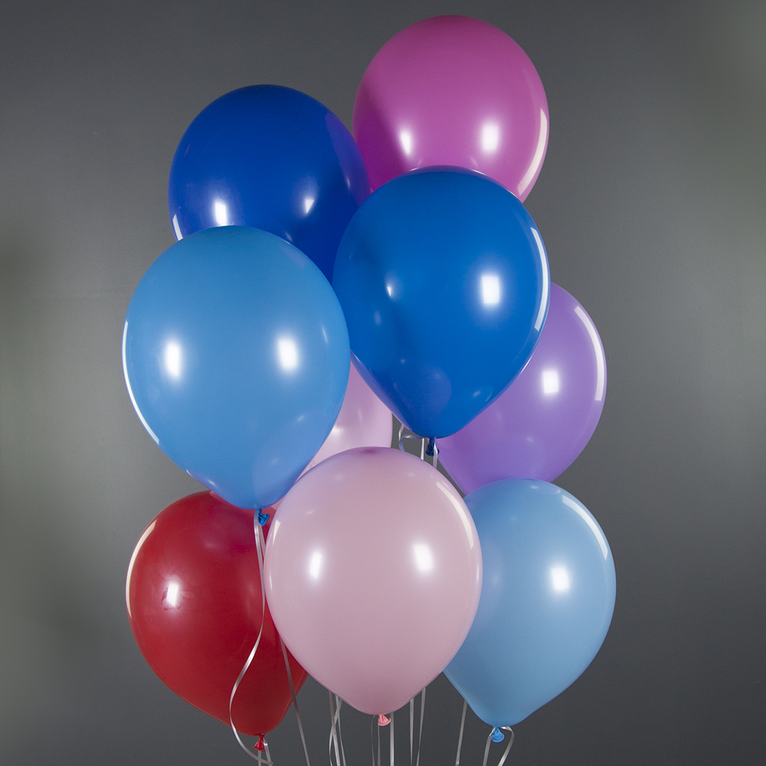 Шар (12''/30 см), Синий, пастель, 100 шт.