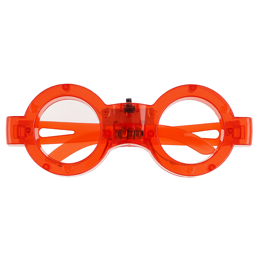 Светодиодные очки, Ботаник, Красный, 1 шт. 