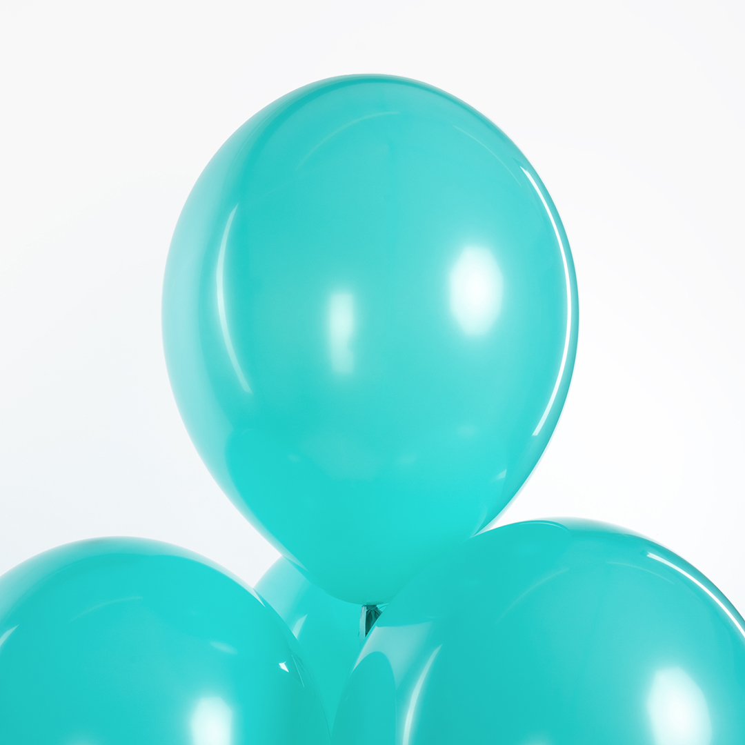 Шар (12''/30 см), Карибский голубой, пастель, 100 шт.