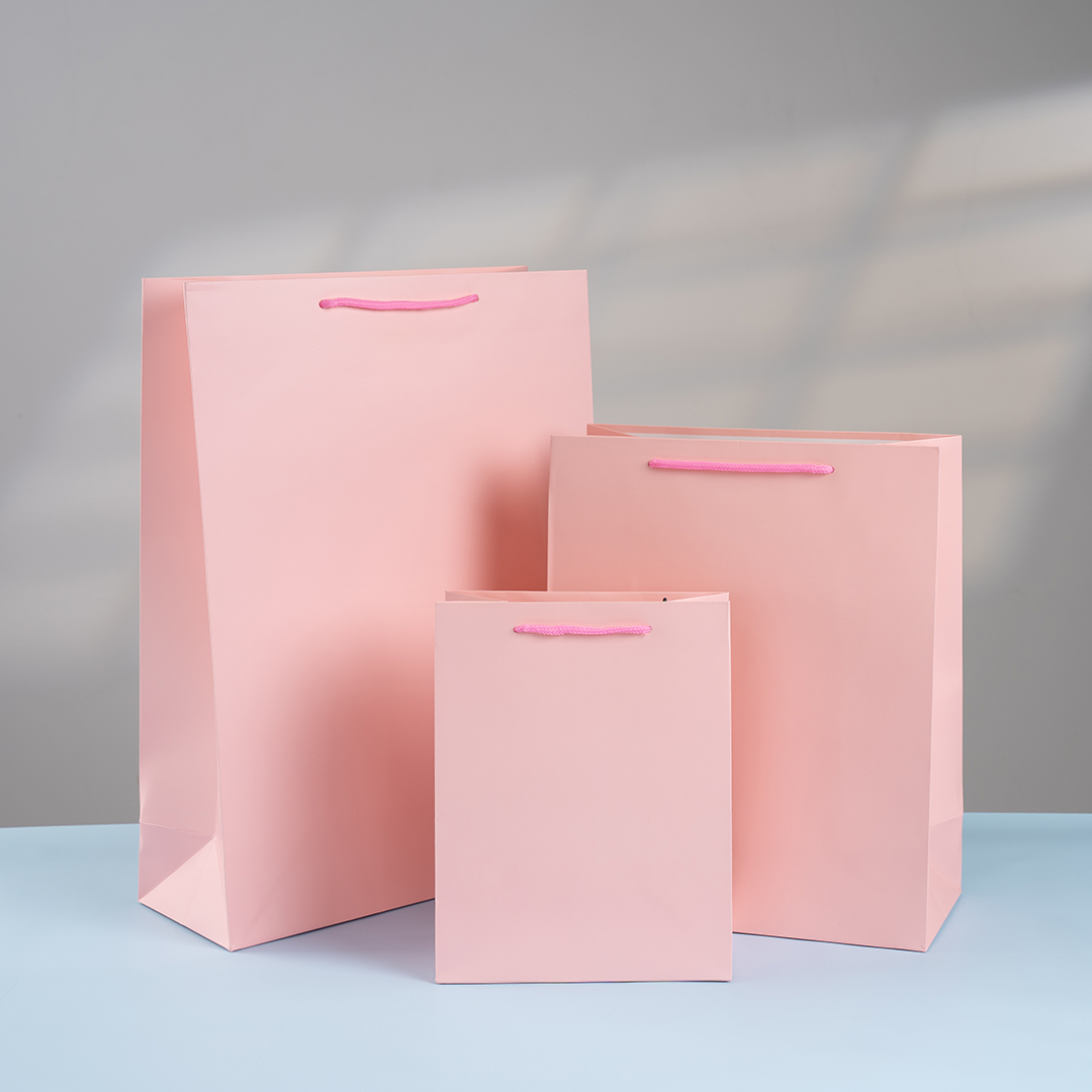 Пакет подарочный, 210гр, Классика, Розовый, 42*31*12 см, 1 шт.