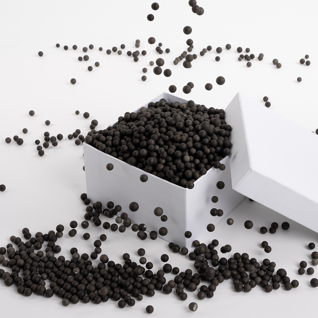 Шарики пенопласт, Черный, 6-8 мм, 10 гр.