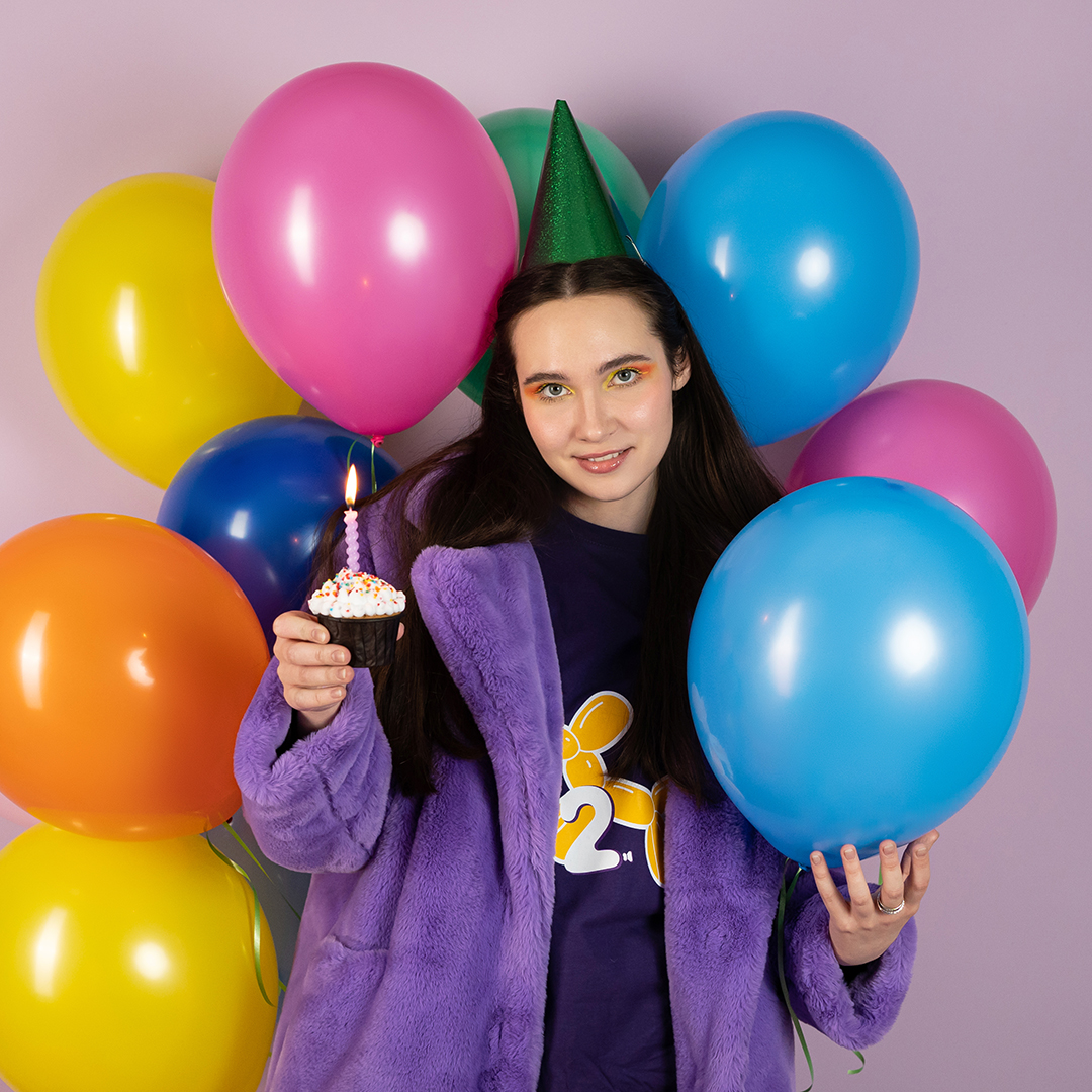 Шар (12''/30 см), Оранжевый, пастель, 100 шт.