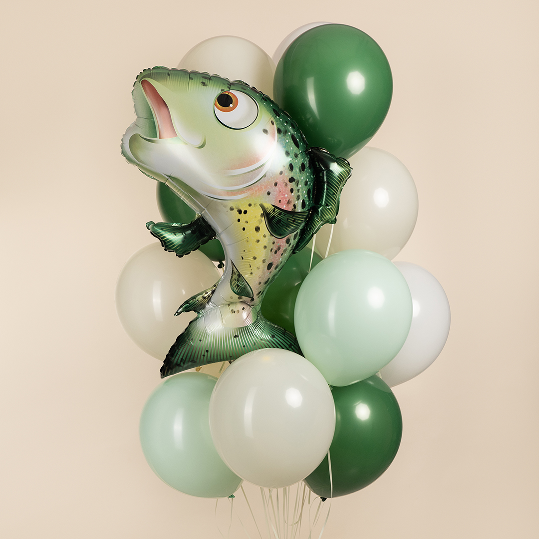 Шар (35''/89 см) Фигура, Рыба Лосось, 1 шт. в уп.