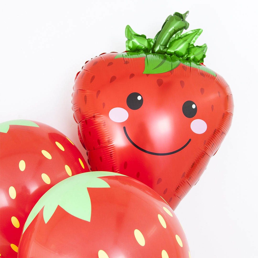 Шар (28''/71 см) Фигура, Клубника, 1 шт.