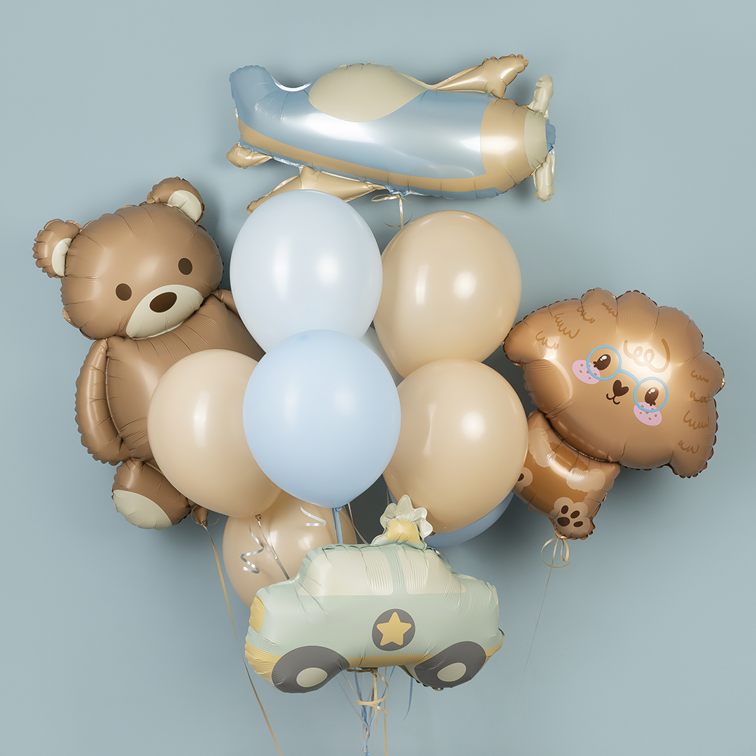 Шар (31''/79 см) Фигура, Самолет, Сатин, 1 шт. в уп.